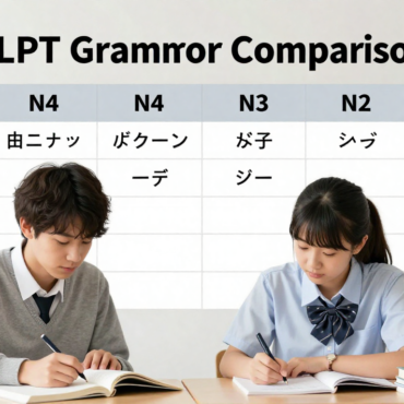 JLPT Grammar Comparison Guide N5 vs N4 vs N3 Levels