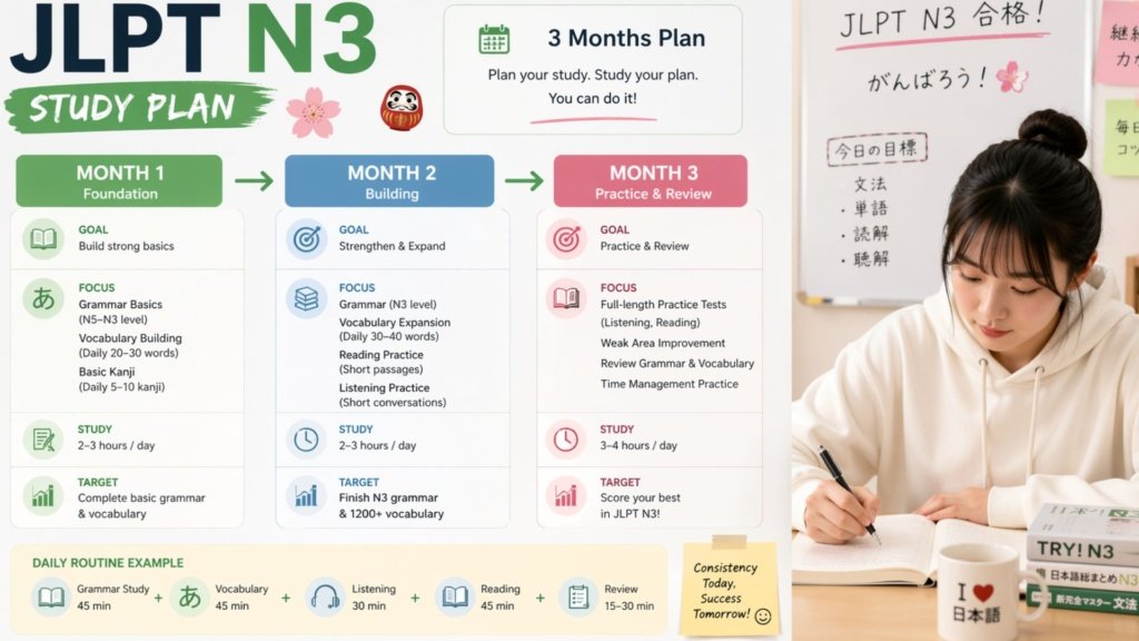 JLPT N3 Study Plan